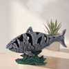 Shark Sculpture Hollowed Waterproof Resin Durable 7.3in Long 4.5in Wide
