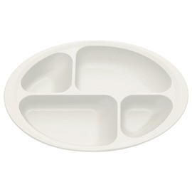 Skater NPLS2 Grain Wood Easy-To-Scoop Plate, Made in Japan