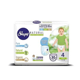 SOHO | Sleepy Natural Baby Training Pants, easy pull toddler Training Underwear for Boy and Girls Strong Absorbent (Size 4 | 30 Count | Child Weight 15-31 lbs)
