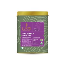 Luxmi Estates - Valerian Dream - Organic Valerian Root Tea for Sleep - Loose Leaf - 50g (25 Cups) | with Valerian Root, Chamomile & Lavender | Perfect Wellness Sleep Tea