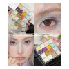 Paleta De Sombras De Ojos Con Lentejuelas De 16 Colores