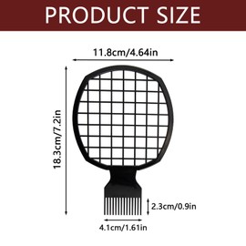 One Piece Durable Afro Curly Hair Comb Portable Natural Twists Comb Hair Styling Tool 2 in 1 Twist Comb Hairdressing Wave Curl Afro Twist Hair Comb for Hair Barber Shop