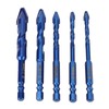 5Pcs Crooked Head Eccentric Drill Special High Strength Twist Bit