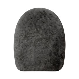 Microfiber Toilet Lid Cover – Soft, Absorbent & Machine-Washable Seat Cover Fits Most Toilet Lids (Dark Gray)