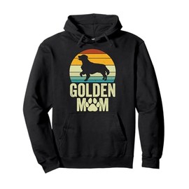 Golden Mom Dog Mama Golden Retriever Owner Dog Lover Pet Pullover Hoodie