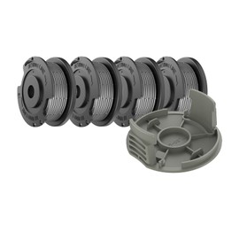 RISELION F016800569 Thread Spool Compatible with Bosch EasyGrassCut 18 23 26 SL Cordless Grass Trimmer (4 Trimmer Spool + 1 Trimmer Cover)