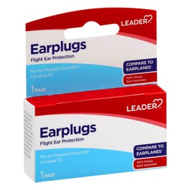 LEADER Super Soft Adult Flight Ear Plugs, Air Pressure Discomfort Relief, Airplane Travel Ear Protection, Helps Inflight Ear Discomfort, (Compare to EarPlanes) 6 Pairs