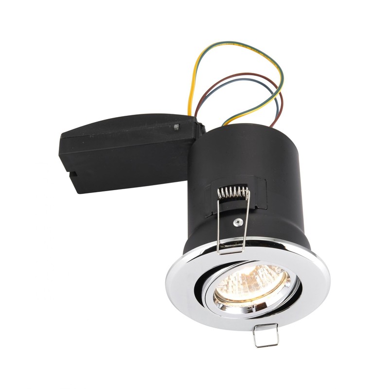 Saxby 50682 50W shieldPLUS MV Tilt Recessed Fire Rated Downlight