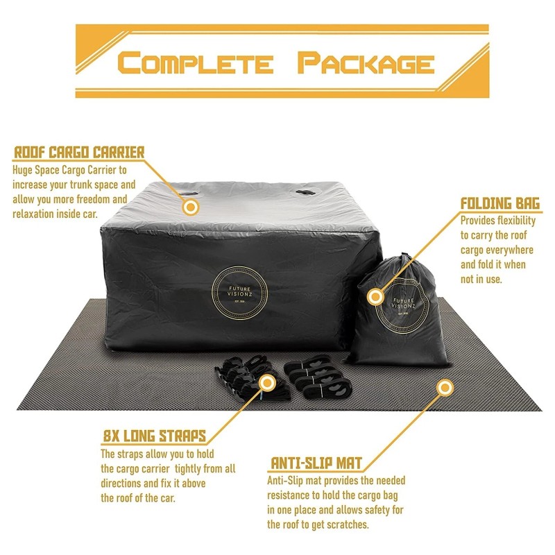 All Weather Future Visionz 20 Cubic feet Rooftop Cargo Carrier