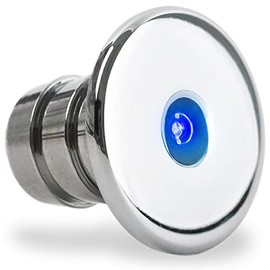 Five Oceans LED Marine Courtesy Lights, Boat Mini Accent Light, Round Deluxe Light for Boat Interior, Deck, Cockpit, Cool Blue LED, for Pontoon, Fishing Boat, Bass Boat, Sailboat, RVs - FO-2445