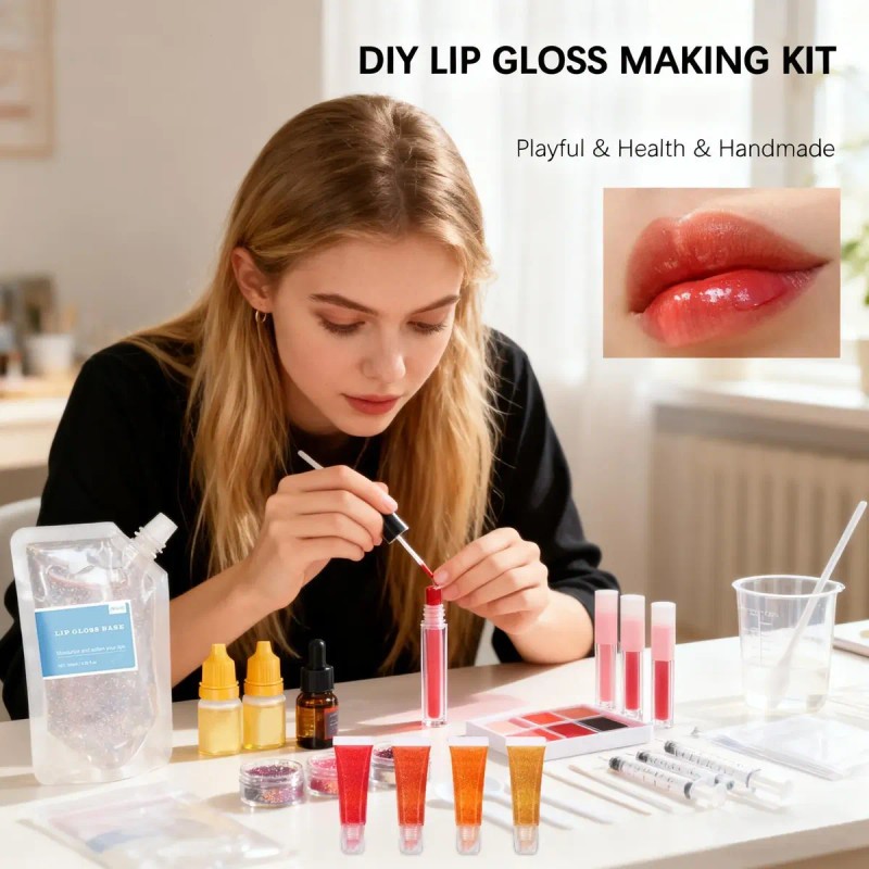 Kit Para Hacer Tu Propio Brillo De Labios Set De