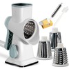 KEOUKE Rotary Cheese Grater with Handle Vegetable Cheese Shredder Slicer