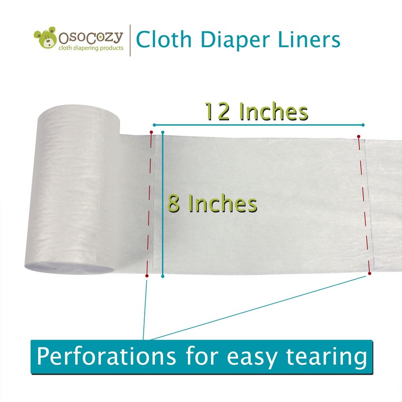 OsoCozy Flushable Diaper Liners - Make Cloth Diapering Convenient with