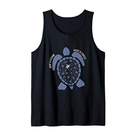 Skip A Straw Save A Turtle Tank Top