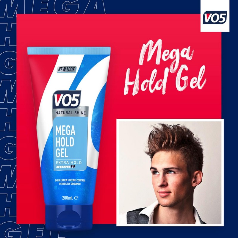 VO5 Mega Hold 24 hour extra strong control Styling Gel