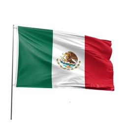 Mexico Flag 5x8FT Mexican National Polyester Printed Latin America Flag With 2 Grommets For Mexican Themed Festival Event Parade Party Heritage Hispanic Month Decoration