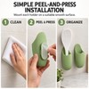 2-Pack Self-Adhesive Silicone Rice Paddle Holders – Wall-Mounted Kitchen Utensil