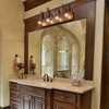 TOCHIC Rustic Bathroom Light Fixtures, 4 Lights Farmhouse Bathroom Vanity