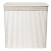 Red Lantern Sentaku Bamboo Laundry Hamper - White