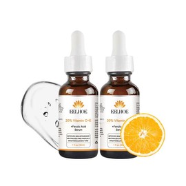 EELHOE 2pcs, Vitamin C E & Ferulic acid serum , All Skin Types Skincare,Vitamin C Serum Essence,Brightening Facial Tone,Since Korean Skincare Skin Repair Comfort - Colour: 2 pcs