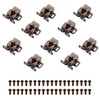 10PCS Cabinet Latch Double Roller Catch Hardware Catches Cabinet Latch