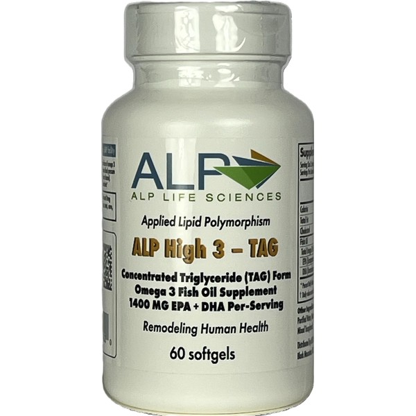 ALP High-3 TAG Omega 3 Fish Oil Supplement - 60-Count