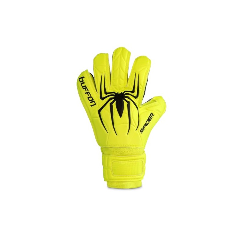 Buffon Guantes De Portero Spider Básico Infantil para Niño (Neón/Negro,