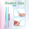 4 Pcs Curved Tweezers for Crafting, Stainless Steel Precision Craft