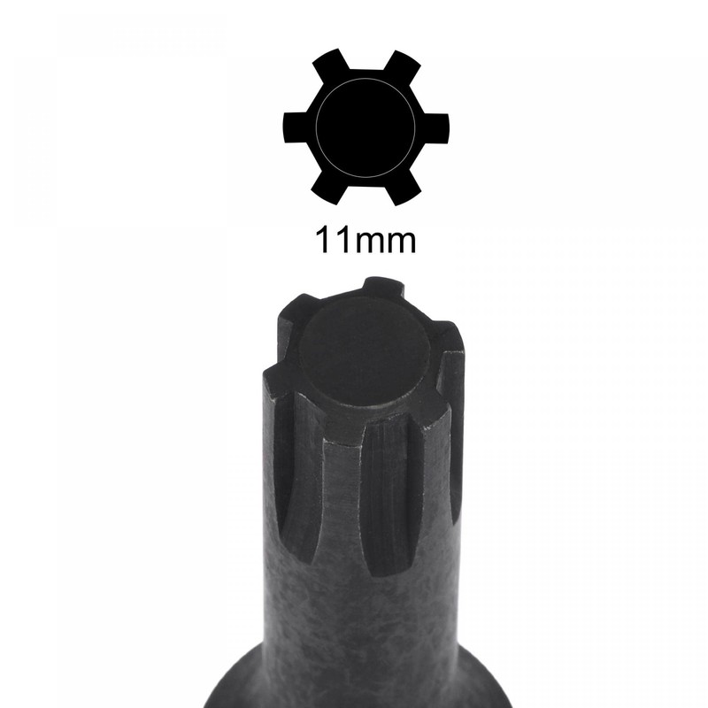 sourcing map 11mm Impact Ribe Bit Socket, 3/8" Square Drive