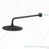 OFFO Shower Arm with Flange, 24 in Oil Rubbed Bronze
