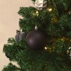 Plastic Christmas Bauble Diameter 8 cm Matt High Gloss Glitter