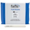 ForPro Nail Foam Boards, White, 100/180 Grit, Double-Sided Manicure and