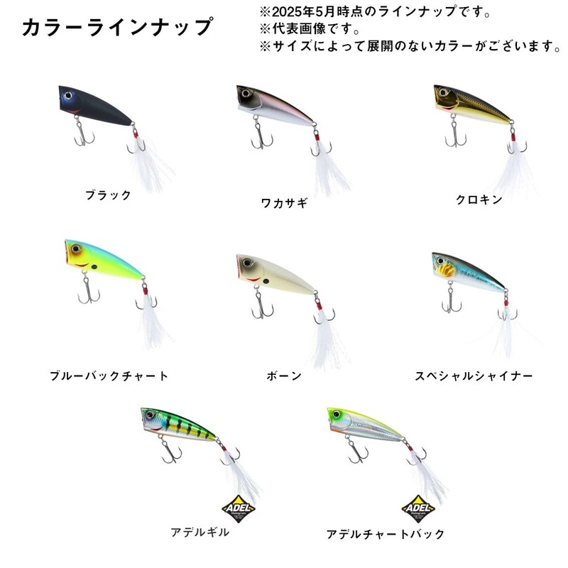 Daiwa Tea Popper 60F RW Lure, Black