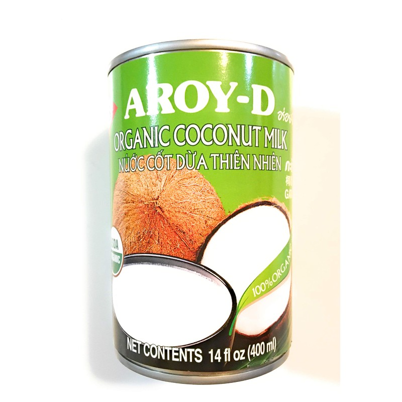 6 Pack Aroy-D Organic Coconut Milk 14 Fl Oz Each