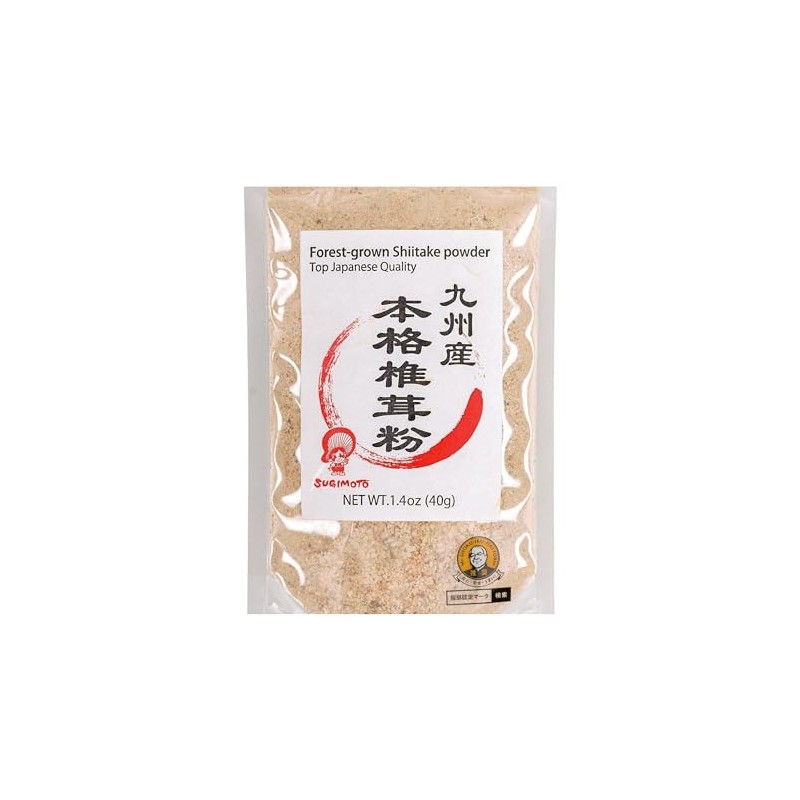 Sugimoto Shoten Genuine Shiitake Mushroom Flour from Kyushu, 1.4 oz