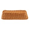 LEXININ 6 Pack 11 Inches Poly Wicker Bread Basket, Woven