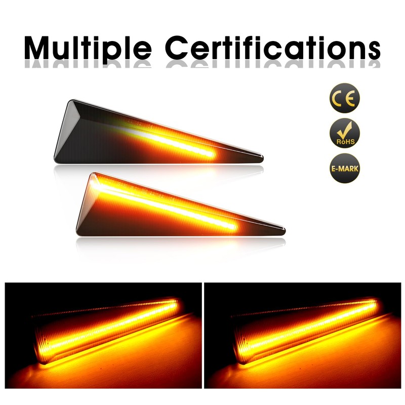 WinPower Side Indicator Lights Side Marker Lights Compatible with Renault
