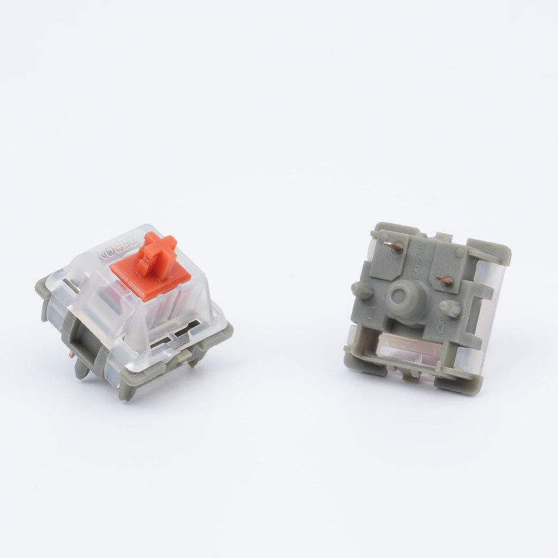 GATERON Pro Ultra Glory Red Keyboard Switches, Linear 5 pin