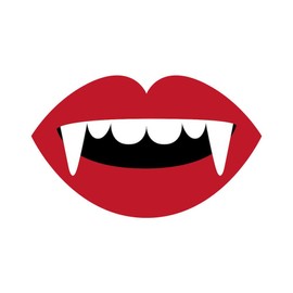 CafePress Vampire Teeth 10" Wall Clock for Livingroom, Kitchen, or Office