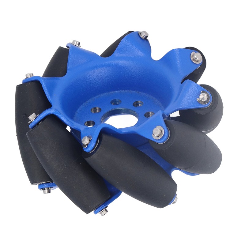 3in 45° Omnidirectional Wheel with 8 TPU Rubber Drive Rollers