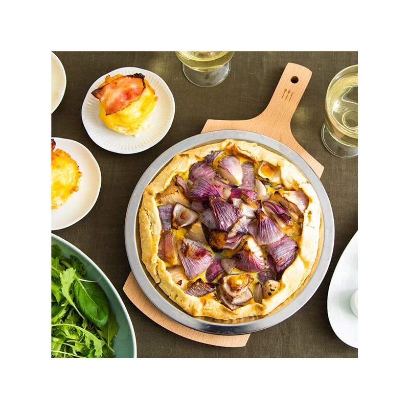 Spacious Space Harumi Kurihara Stainless Steel Pie Plate, 6.3 inches