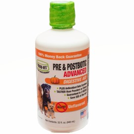 Liquid-Vet K9 Pre & PostBiotic Advanced (Allergy-Friendly Unflavored, 32oz Economy Size)