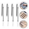 TEHAUX 4pcs Touchscreen Stylus Pen with Spring Lanyard for Secure