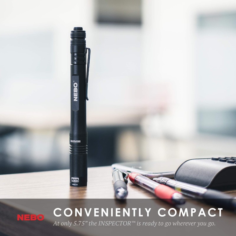 6713 NEBO INSPECTOR 180 lumen waterproof pocket stylus pen light