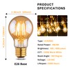 12Pack 2200k Led Light Bulb, Vintage A19 Edison Bulbs, Dimmable