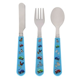lesser and pavey LP49053 Little Stars Cutlery Set | Farm design | Set of 3 Cuttlery, Multicolour