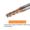 sourcing map 2pcs Carbide Square End Mills 3mm (1/8") Dia