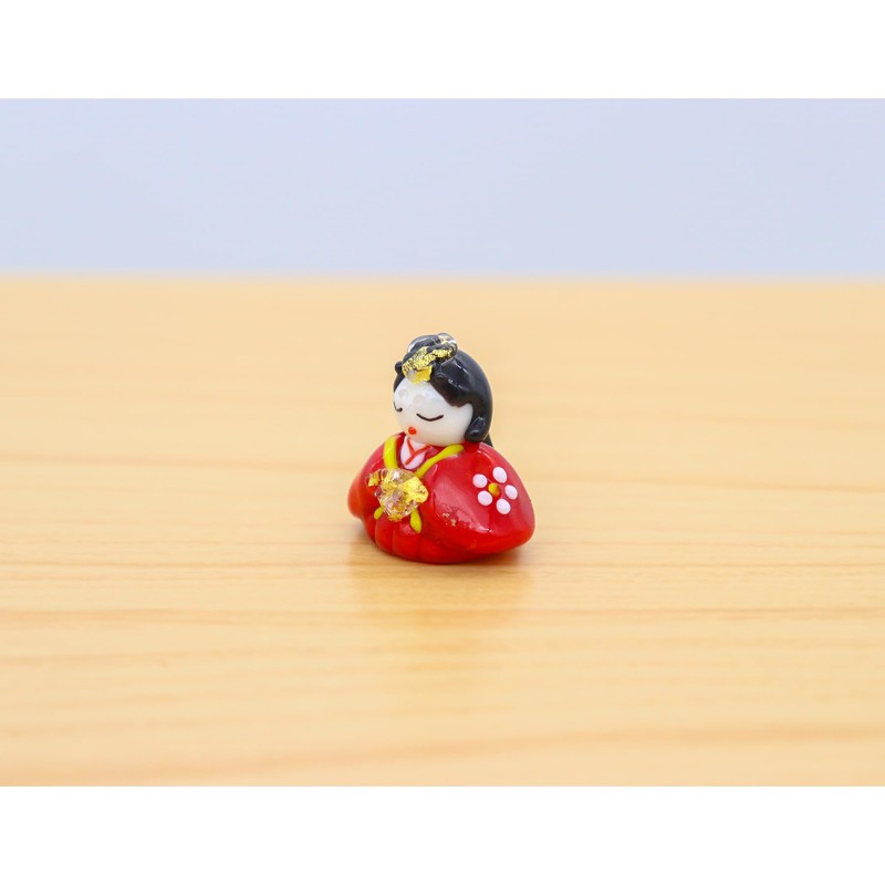 Glass Square Lovely Glass Hina Dolls, Small
