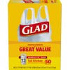 Glad Tall Kitchen Trash Bags 13 Gallon, Unscented Garbage Bags,