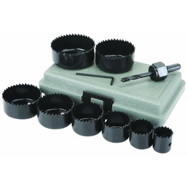 1 In - 2-1/2 In Carbon Steel Hole Saw Set 11 Pc -USATM